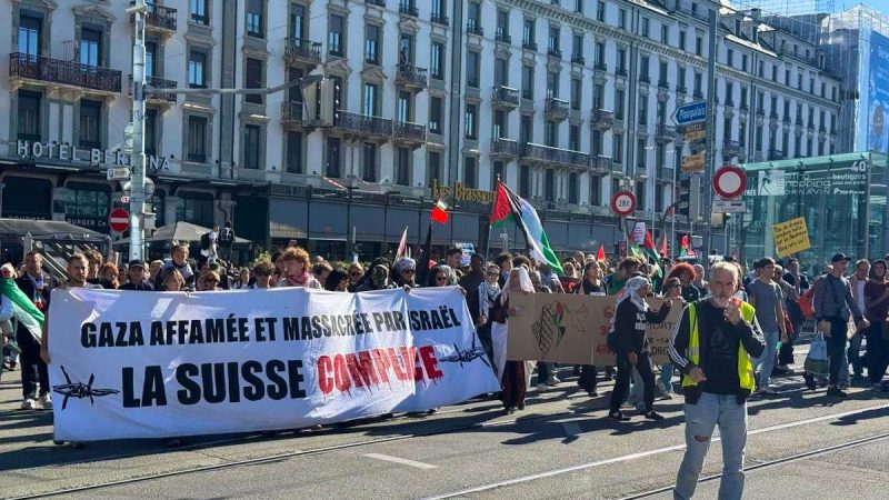 Genève : manifestation de soutien à Gaza avec chiffres divergents