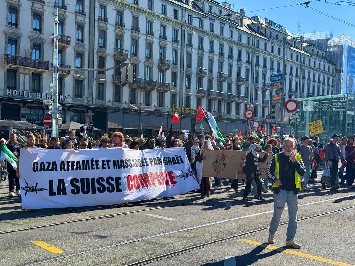 Genève : manifestation de soutien à Gaza avec chiffres divergents