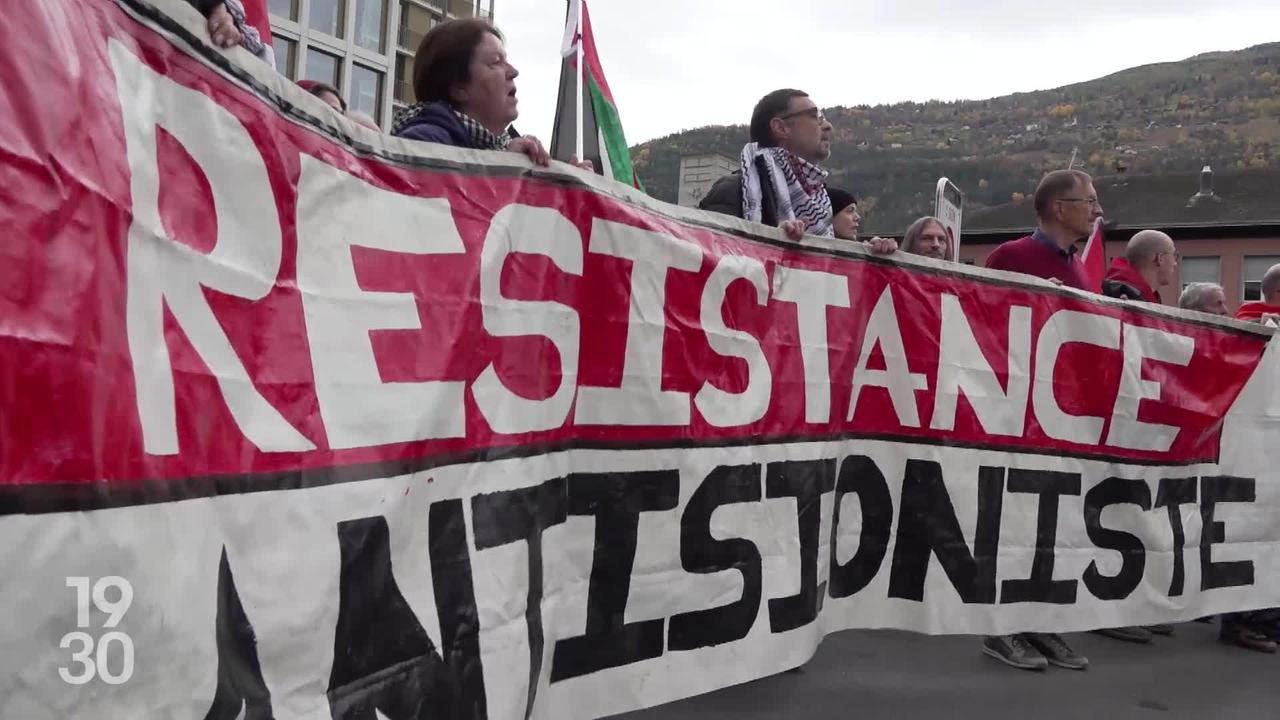 Tensions à Sion autour d’un rassemblement pro-palestinien interdit : récit et réactions